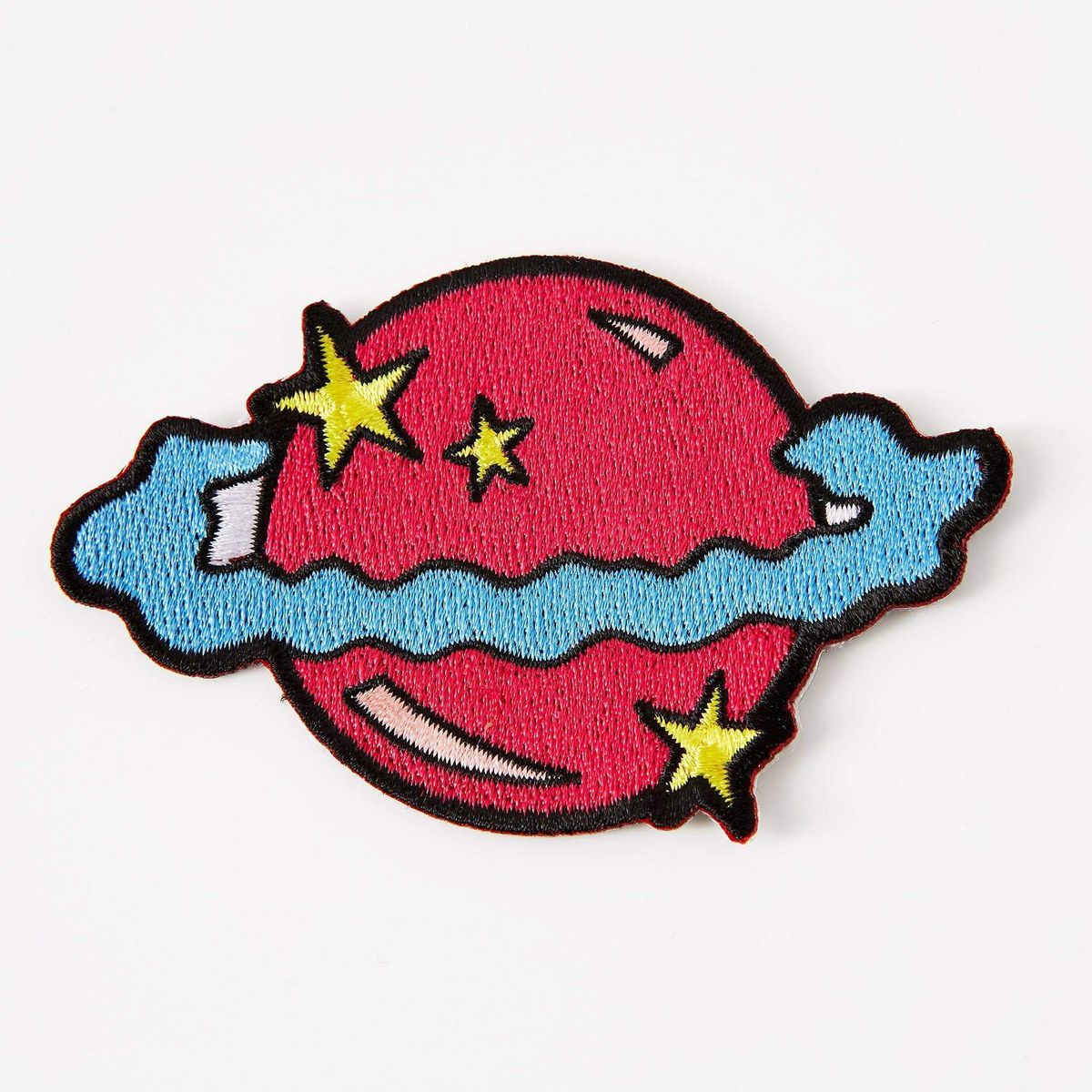 Cosmic Planet Embroidered Patch – Colorful Space Planet Iron-On Patch for Jackets, Backpacks & Clothing