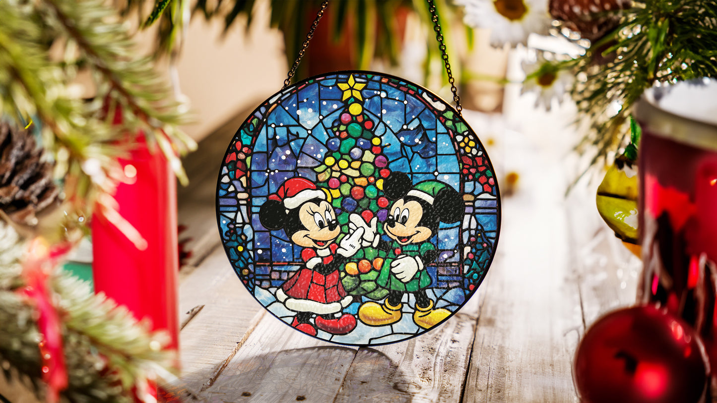 Christmas Suncatcher, Holiday Window Decor, Unique Christmas Gift Idea, CM012