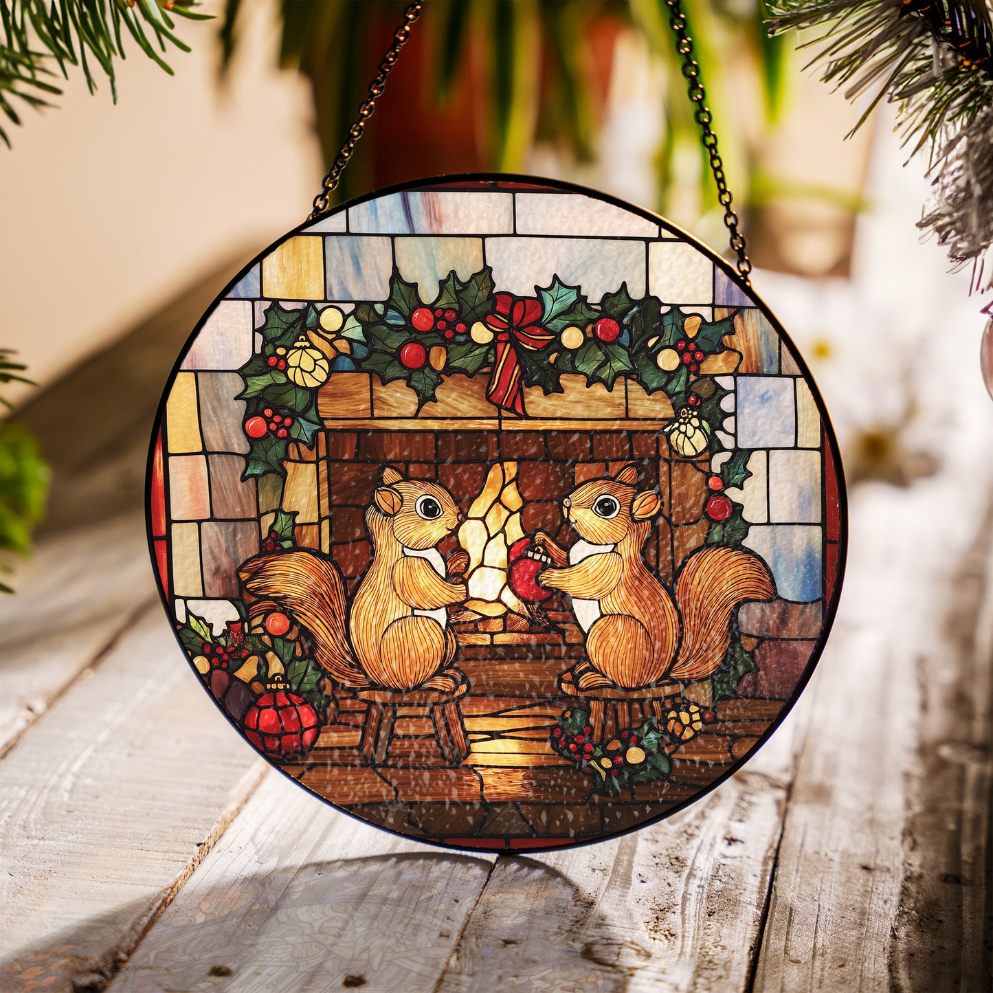 Christmas Suncatcher, Holiday Window Decor, Unique Christmas Gift Idea, CM003