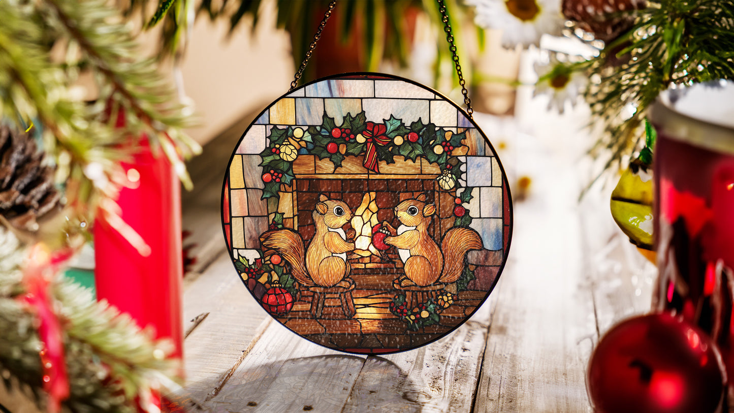 Christmas Suncatcher, Holiday Window Decor, Unique Christmas Gift Idea, CM003