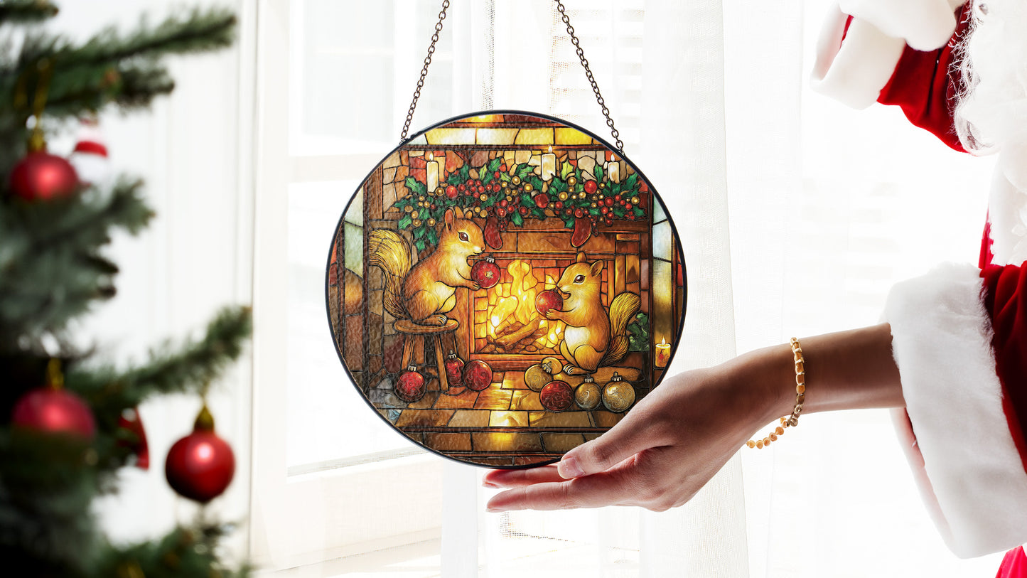 Christmas Suncatcher, Holiday Window Decor, Unique Christmas Gift Idea, CM004