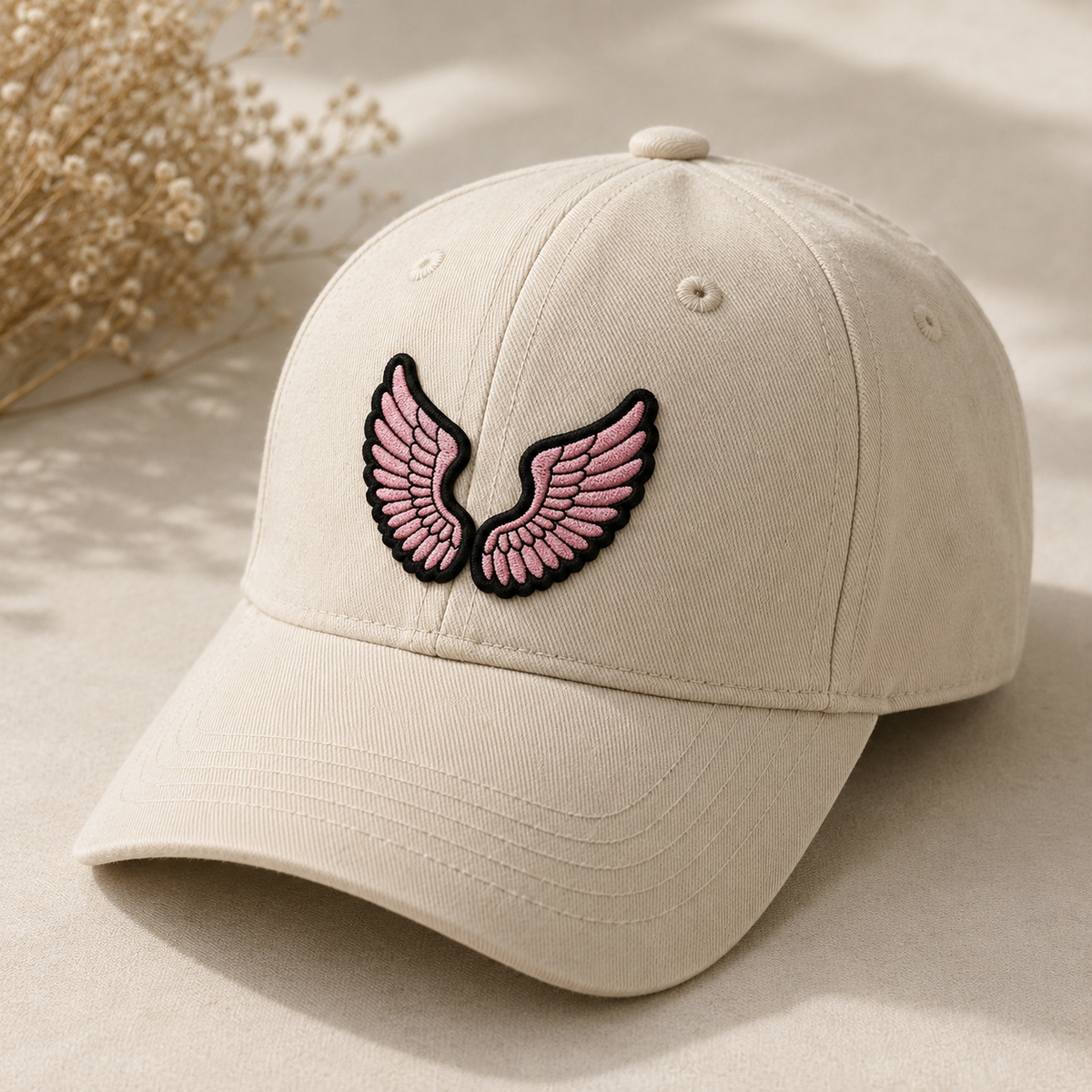 Pink Angel Wings Embroidered Patch, Cute Wing Iron On Patch, Angel Wings Applique, DIY Sewing Patch for Jacket, Bag & Clothing