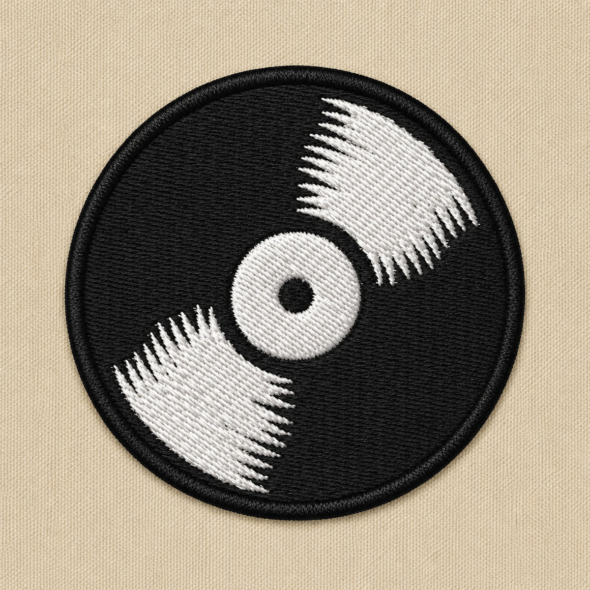 Vinyl Record Embroidered Patch, Music Lover Patch, Retro Record Patch, Iron On Patch, Sew On Patch for Jacket, Hat, Backpack & Clothing
