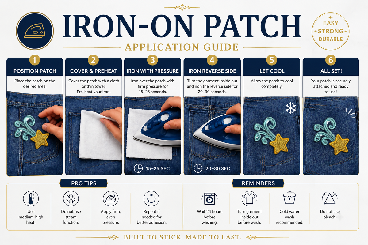 Star Embroidered Patch, Cute Celestial Embroidery Patch, Moon & Star Iron On Patch for Clothing, Jackets, Hats & Bags