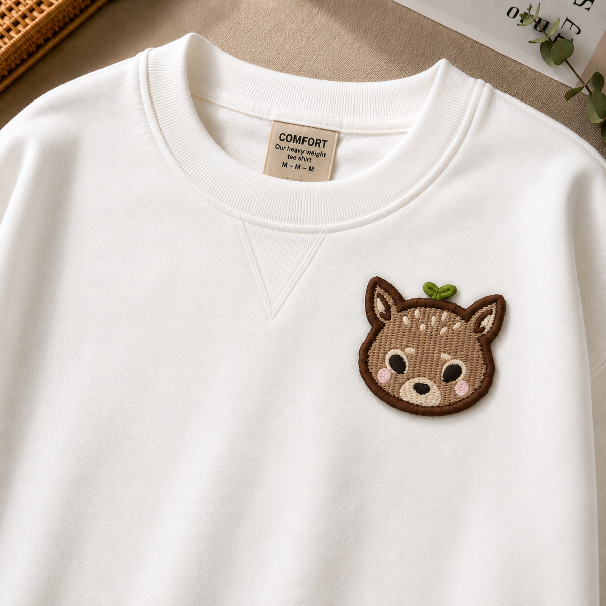 Cute Animal Embroidered Patch, Kawaii Animal Iron-On Patch, Cute Applique Patch for Jackets, Bags & DIY Crafts