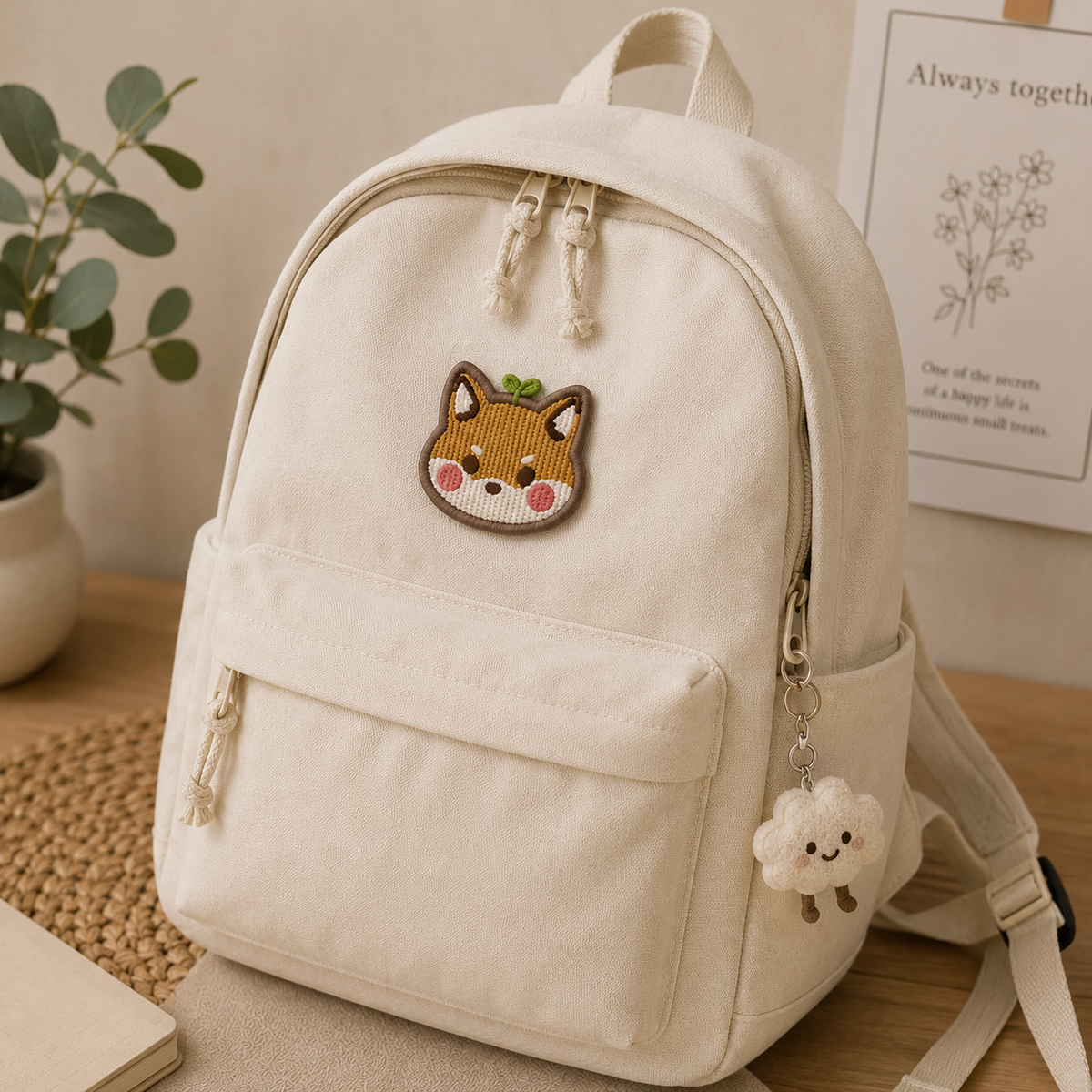 Cute Animal Embroidered Patch, Kawaii Animal Iron-On Patch, Cute Applique Patch for Jackets, Bags & DIY Crafts