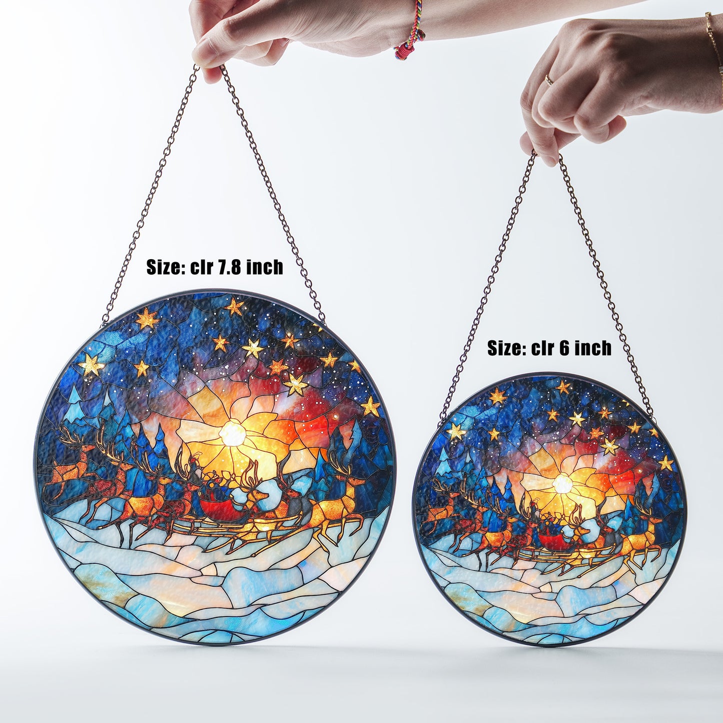 Christmas Suncatcher, Holiday Window Decor, Unique Christmas Gift Idea, CM013