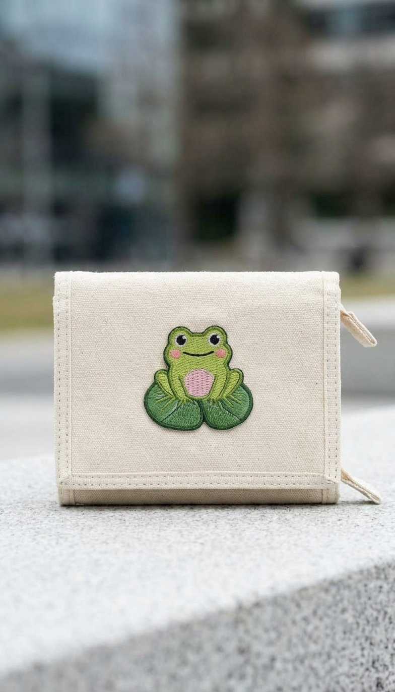 Cute Frog Embroidered Patch, Green Kawaii Frog Iron On Patch for Clothes, DIY Clothing Accessories, Backpack, Jacket and Tote Bag