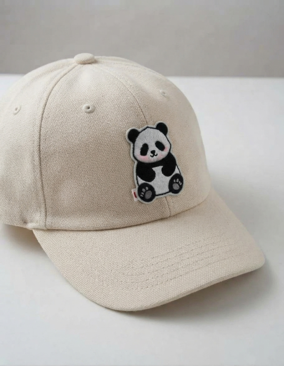 Cute Panda Embroidered Patch – Kawaii Bear Animal Iron-On Patch for Clothing, Bags & Accessories