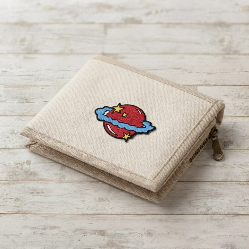 Cosmic Planet Embroidered Patch – Colorful Space Planet Iron-On Patch for Jackets, Backpacks & Clothing