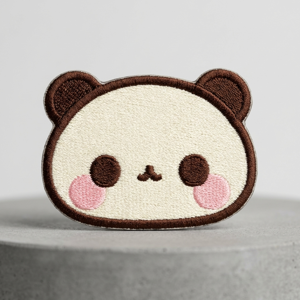 Cute Brown Bear Embroidered Patch, Kawaii Teddy Bear Iron-On Applique for Clothing, Bags & DIY Crafts