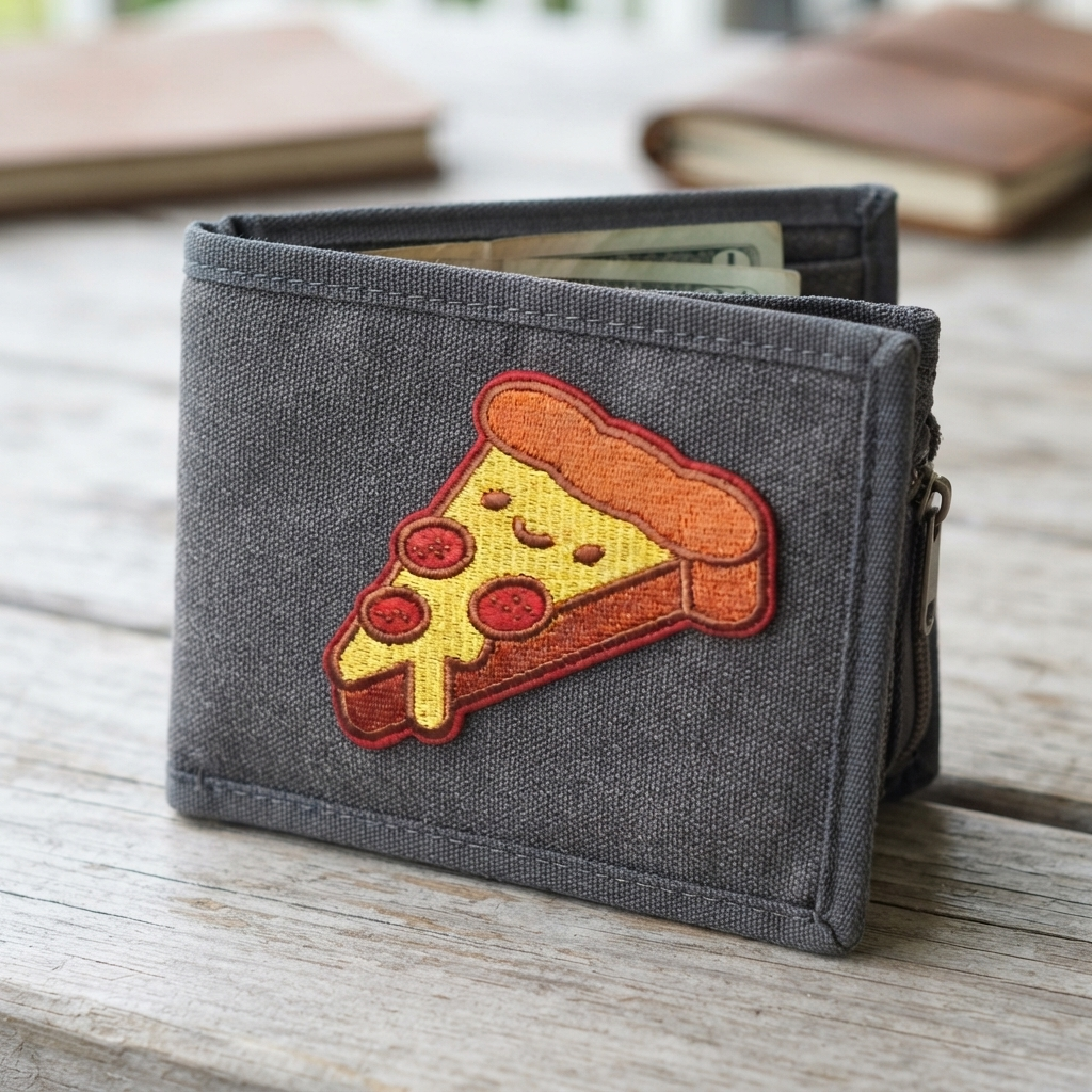 Cute Pizza Embroidered Patch, Kawaii Food Iron On Patch, Pizza Lover Embroidery Patch, Funny Food Clothing Patch