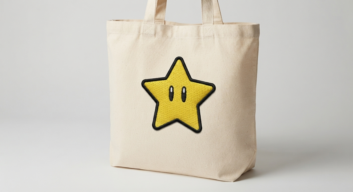 Yellow Star Embroidered Patch, Cute Star Iron On Patch, Black Border Sew On Patch, Kawaii Clothing Patch, Backpack & Hat Embroidery Patch
