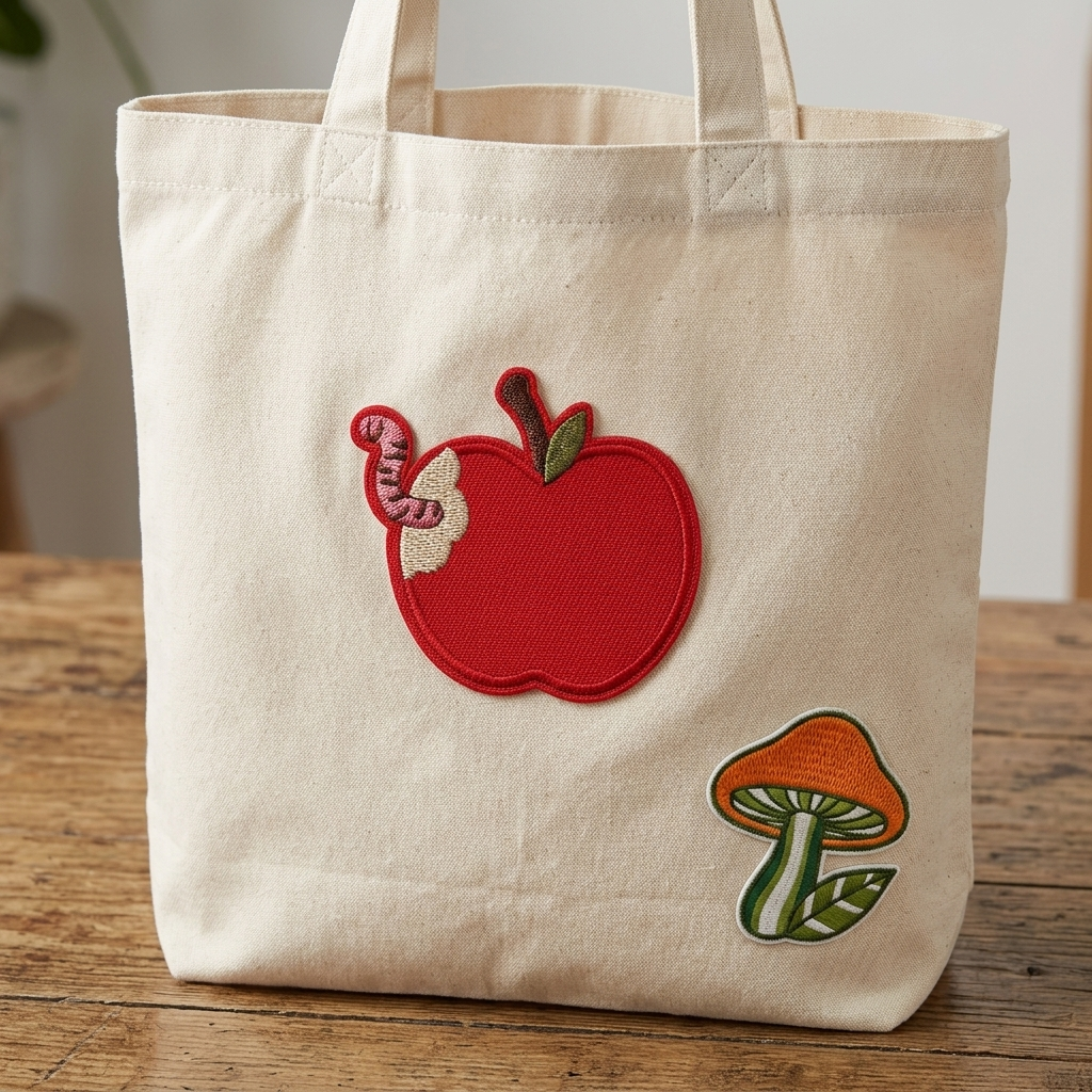Apple Embroidered Patch, Cute Red Apple Sewing Patch, Fruit Iron On Patch, Food Embroidery Patch for Jacket, Backpack & Clothing