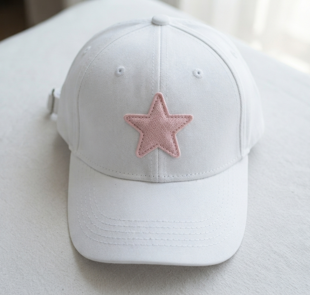 Pink Star Embroidered Patch – Cute Iron On Sewing Patch for Clothing, Bags & DIY Crafts