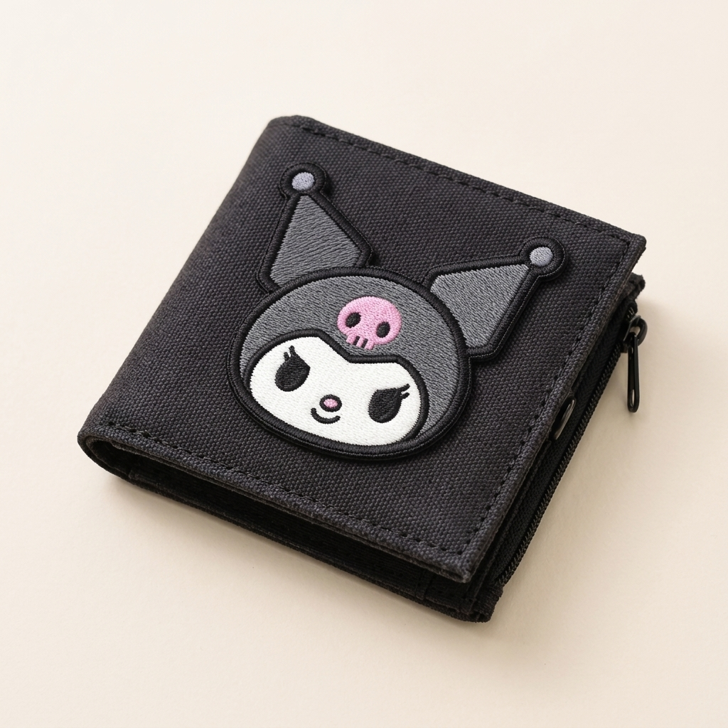Kuromi Inspired Embroidered Patch, Cute Pink Skull Cartoon Iron-On Patch for Clothing, Bags, Jackets & DIY Crafts
