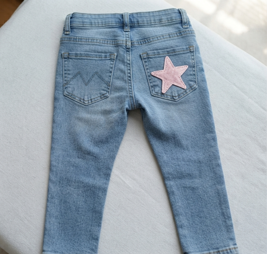 Pink Star Embroidered Patch – Cute Iron On Sewing Patch for Clothing, Bags & DIY Crafts
