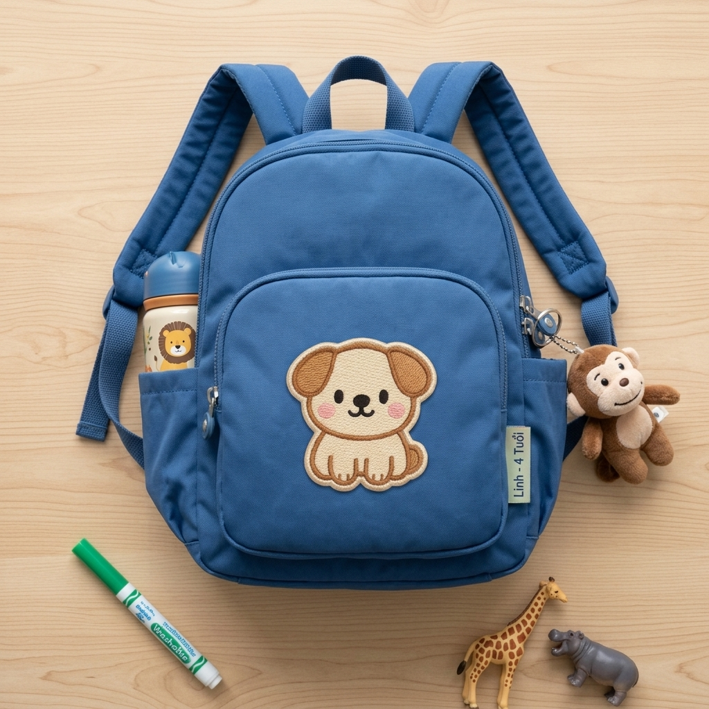 Cute Embroidered Puppy Patch, Kawaii Brown Dog Iron-On Embroidery Applique, Cute Animal Sew-On Patch for Clothes, Bags and Hats