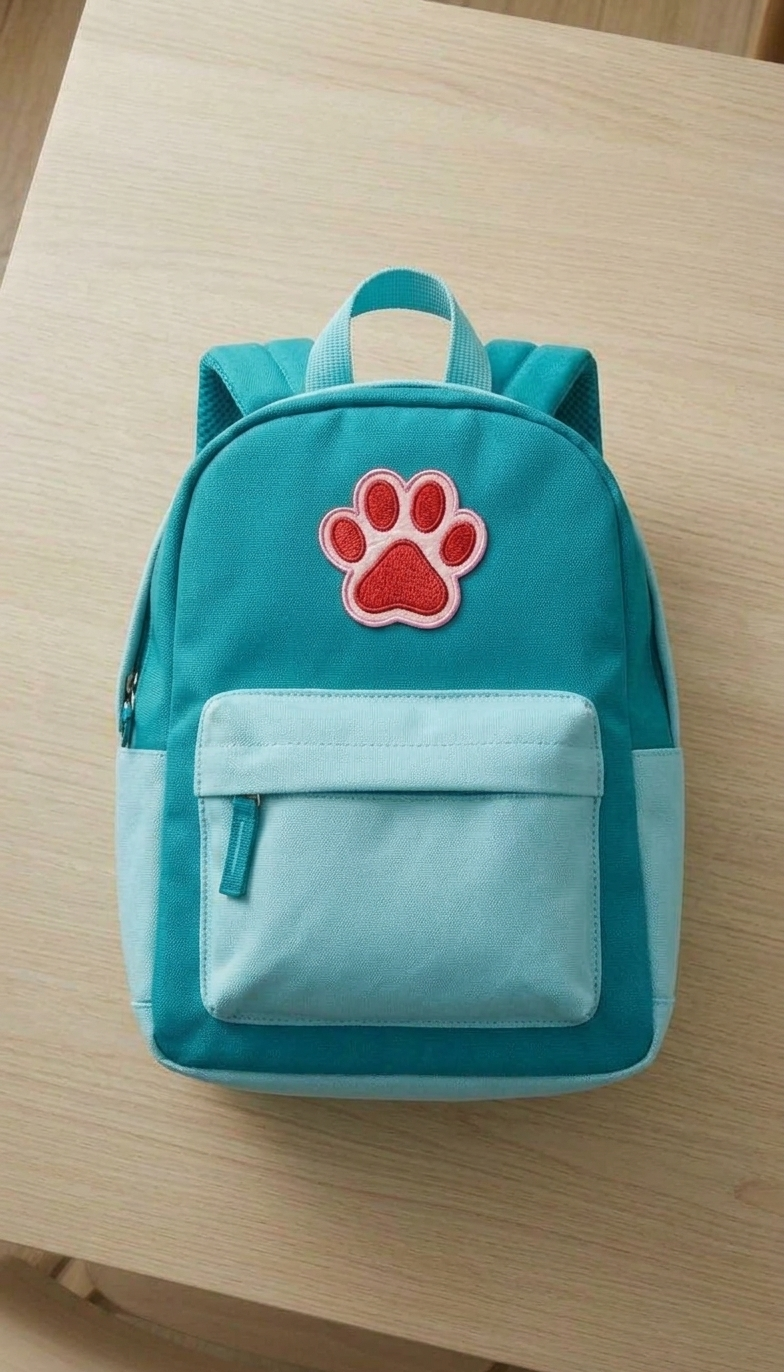Red Cat Paw Embroidered Patch, Cute Animal Paw Print Iron-On Patch for Jackets, Bags, Hats & Clothing