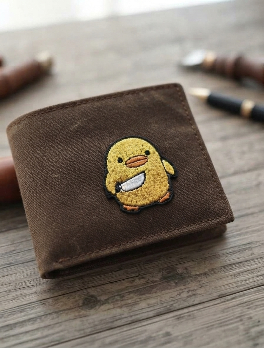 Cute Yellow Duck Embroidered Patch, Funny Duck Iron-On Patch, Kawaii Bird Patch for Jacket, Backpack, Hat & Clothing