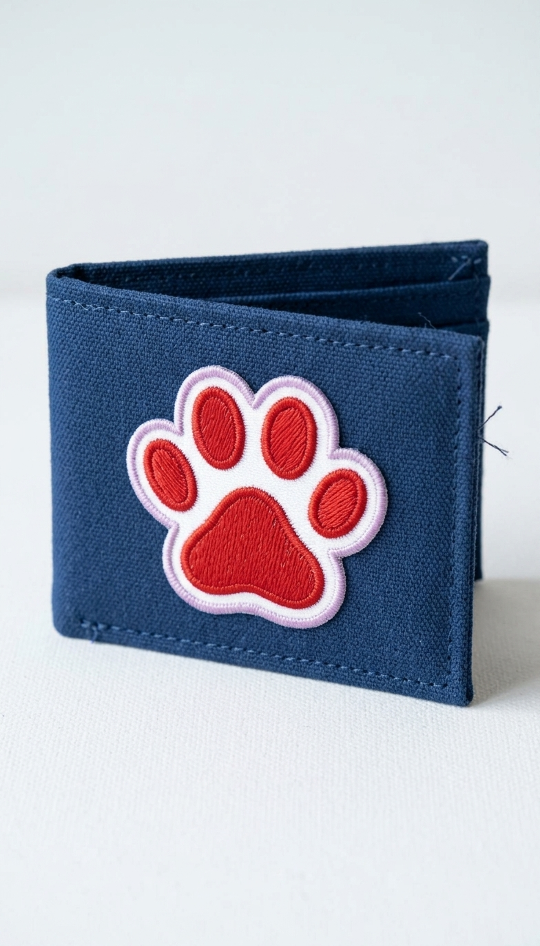 Red Cat Paw Embroidered Patch, Cute Animal Paw Print Iron-On Patch for Jackets, Bags, Hats & Clothing