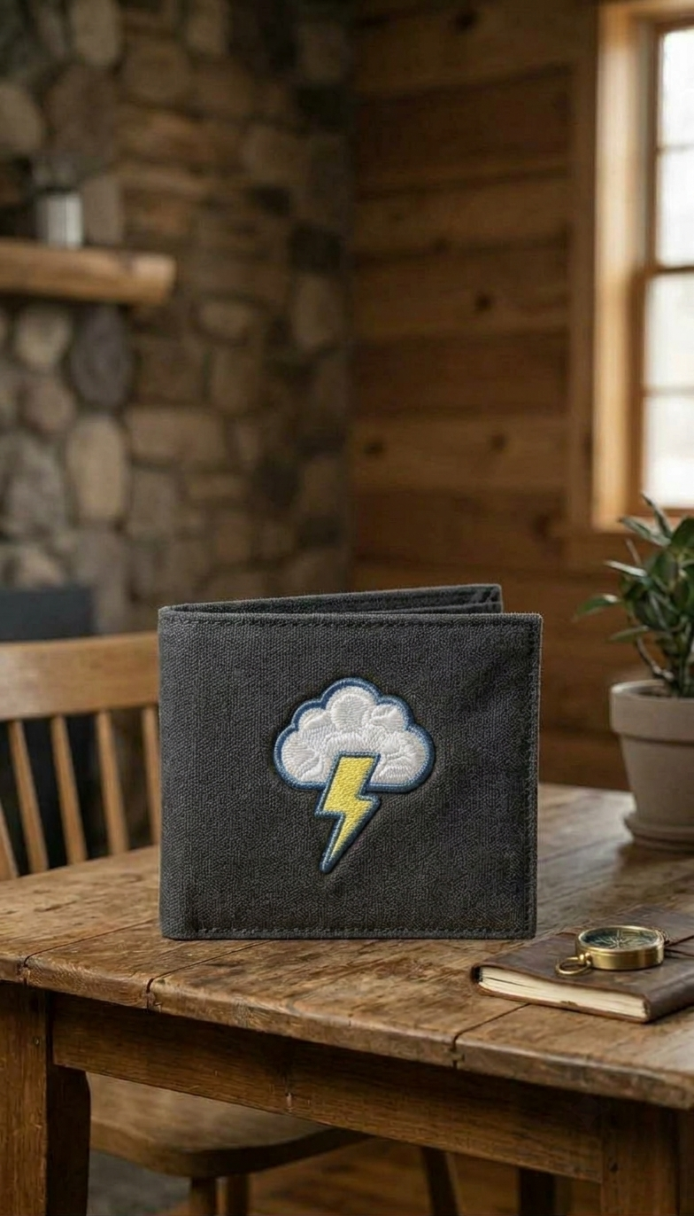 Lightning Cloud Embroidered Patch, Blue and Yellow Thunderbolt Iron-On Applique, Weather Embroidery Patch for Jackets, Bags & Hats