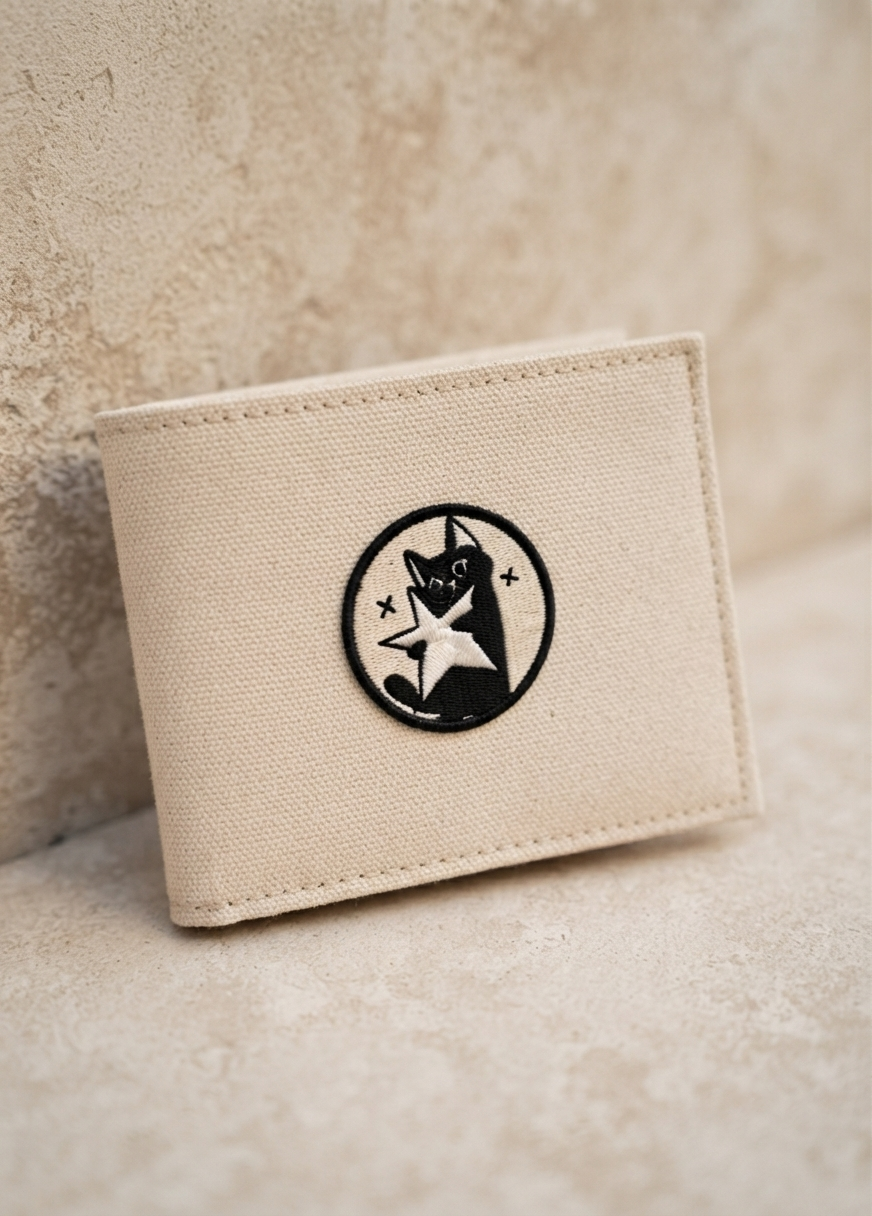 Black Cat Star Embroidered Patch, Cute Gothic Cat Iron On Patch, Kawaii Animal Embroidery Patch