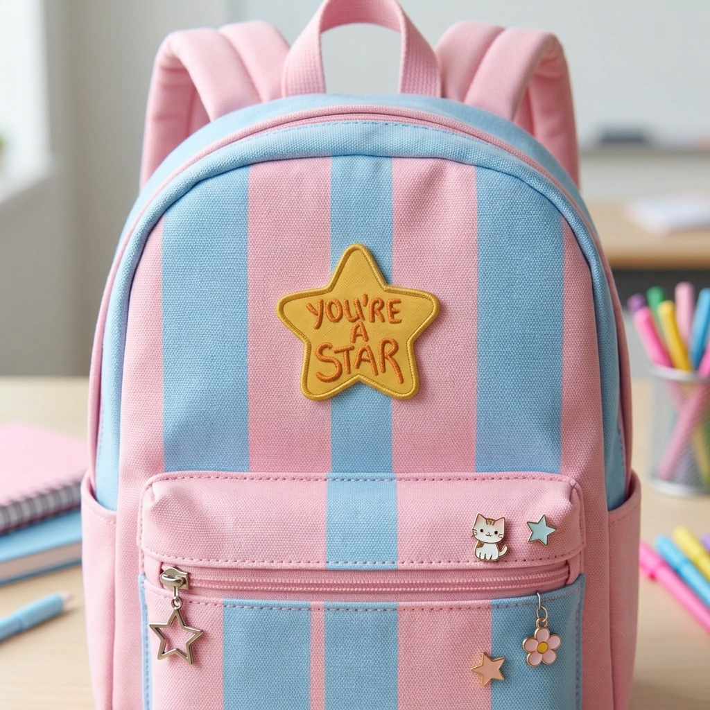 You're a Star Embroidered Patch, Yellow Star Iron On Patch, Cute Positive Quote Applique for Tote Bags, Jackets, Jeans & Clothing