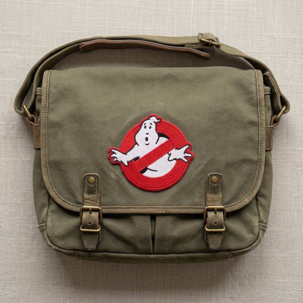 Ghostbusters Embroidered Patch, Red No-Ghost Logo Iron-On Patch for Jackets, Jeans, Backpacks & Hats