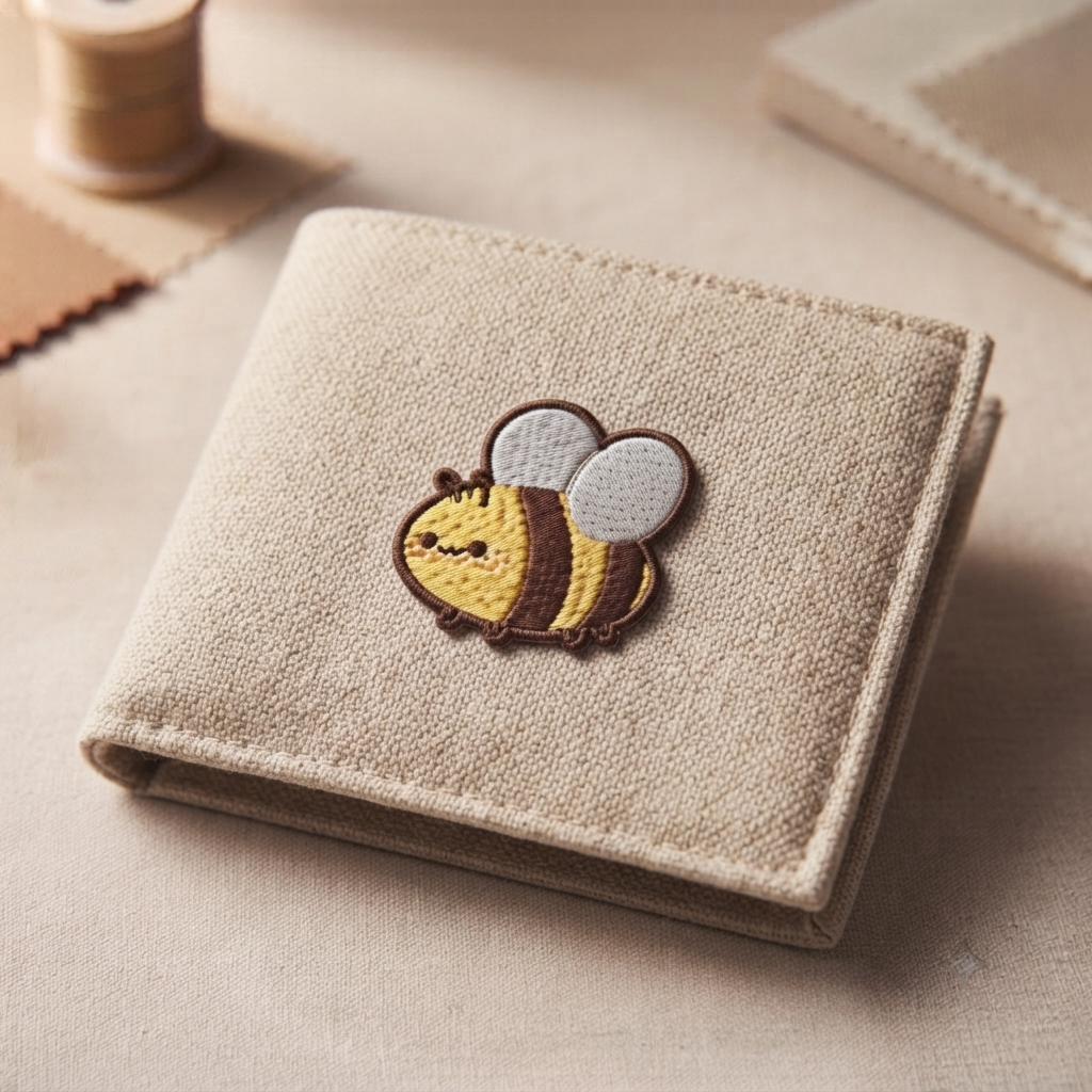 Cute Bee Embroidered Patch – Kawaii Honey Bee Iron-On Patch for Jackets, Bags, Hats & DIY Crafts