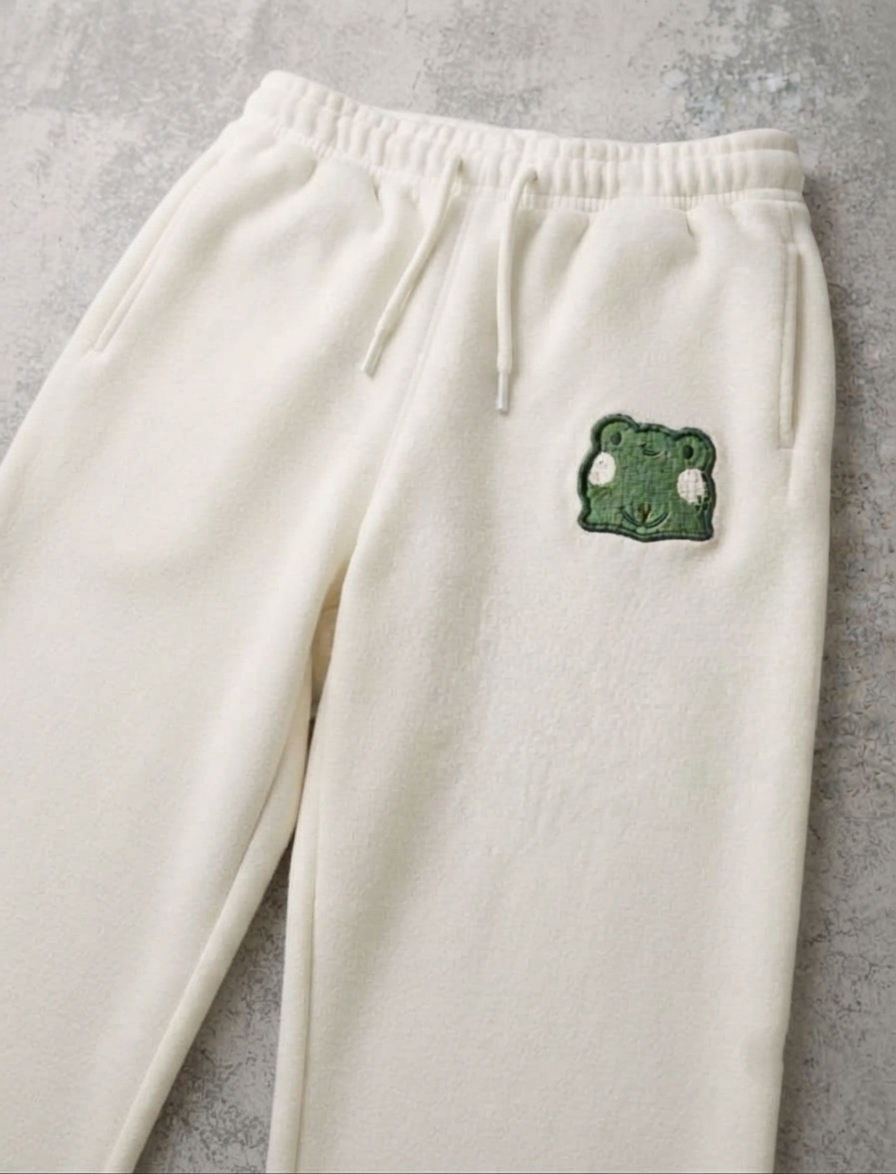Cute Frog Embroidered Patch, Green Frog Iron On Patch, Kawaii Animal Patch for Clothing, Bags & Hats