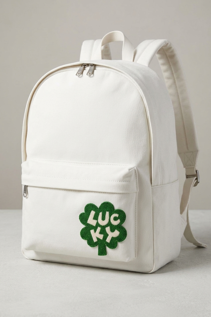 Lucky Clover Embroidered Patch, Green Shamrock Iron-On Applique, Irish Luck Embroidery Badge for Jackets, Hats, Backpacks & Clothing