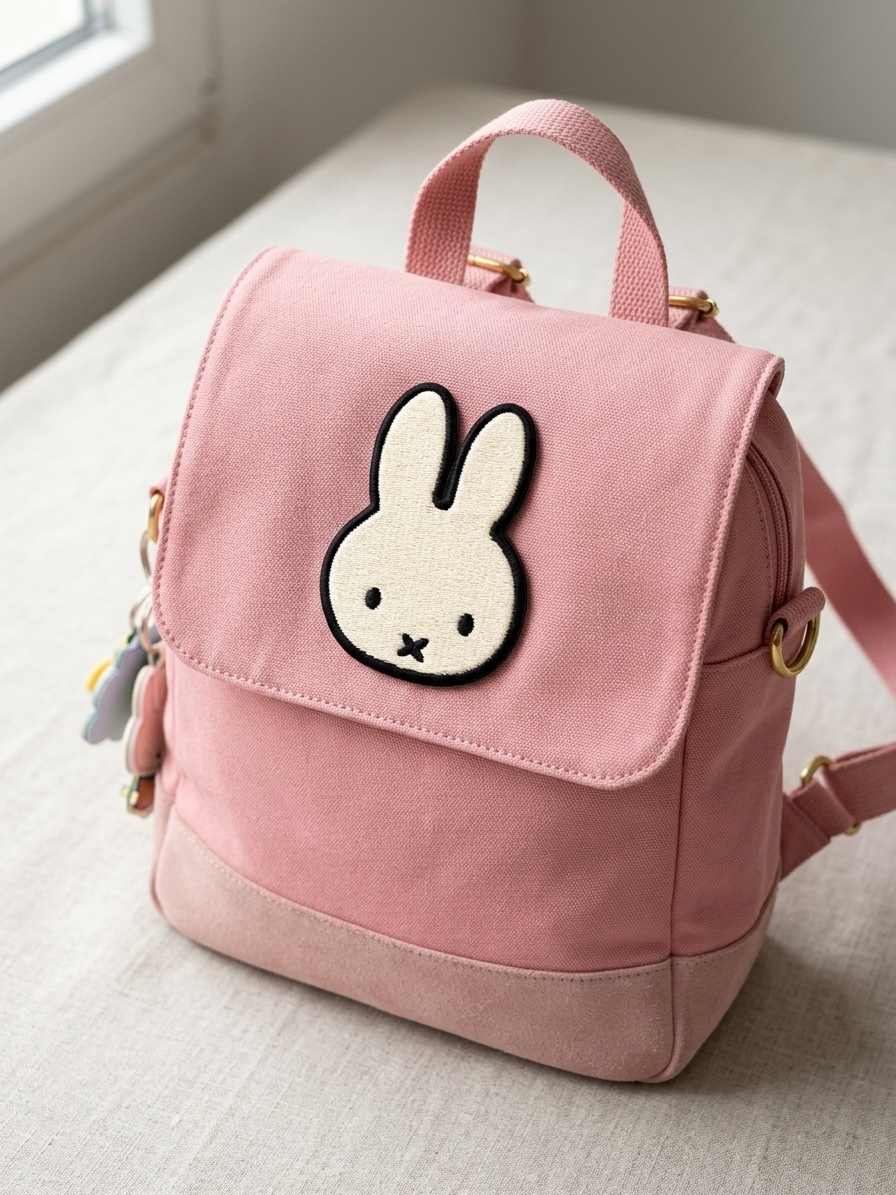 Cute Bunny Embroidered Patch, Kawaii Rabbit Iron-On Patch, Animal Fabric Applique for Jackets, Bags & Clothing