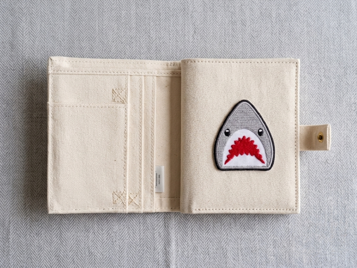 Shark Embroidered Patch, Cute Shark Iron-On Patch, Ocean Animal Embroidery Patch, Marine Life Applique for Jackets, Hats & Bags
