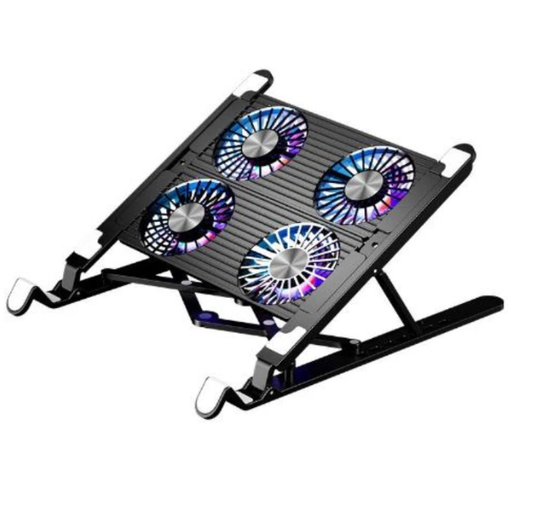 11-17.3" Foldable Laptop Cooling Pad With Stand