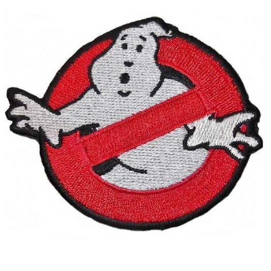 Ghostbusters Embroidered Patch, Red No-Ghost Logo Iron-On Patch for Jackets, Jeans, Backpacks & Hats