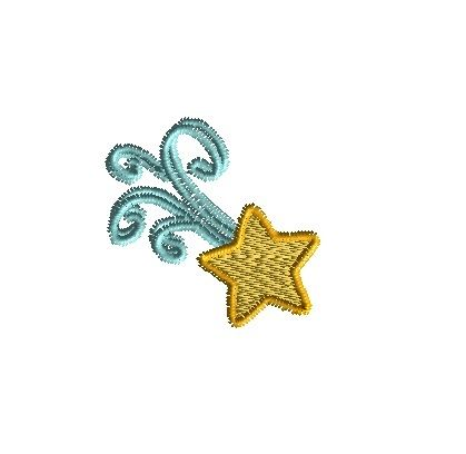 Star Embroidered Patch, Cute Celestial Embroidery Patch, Moon & Star Iron On Patch for Clothing, Jackets, Hats & Bags